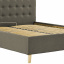 Ліжко Двоспальне Richman Ніколь Vip Wood 160 х 200 см Melva 20 A1 З додатковою металевою цільносварною рамою Сіра Полтава