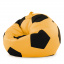 Кресло мешок Мяч Оксфорд 120см Студия Комфорта размер Большой Желтый + Черный Сарны