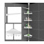 Кутова полиця у ванну Multi Corner Shelf AD 9866 з металу та пластику 2.6 метра 4 полиці регульована по висоті Тернопіль