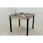Стол кухонный Ferrum-decor Диего 75x80x80 Черный ДСП Сонома Трюфель 32мм (DIE0005) Сумы