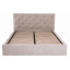 Ліжко Richman Брістоль VIP 120 х 190 см Місті Mocco З додатковою металевою цільнозварною рамою Сіра Вінниця