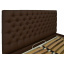 Кровать Richman Кембридж VIP 140 х 200 см Флай 2231 A1 С дополнительной металлической цельносварной рамой Темно-коричневая Хмельницкий
