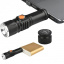 Фонарик аккумуляторный ручной SUN 3 режима Zoom светодиод T6 Zoom от USB черный Бородянка