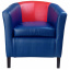 Кресло Richman Бафи 65 x 65 x 80H Boom 21/16 Синее + Красное Ровно