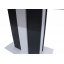 Стол обеденный Intarsio Clasic 140(180)x80 Белая Аляска / Антрацит (CLASIC_B/A) Камень-Каширский