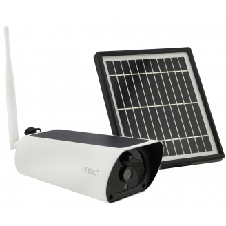 IP камера видеонаблюдения UKC Y9 Wi-Fi 2MP уличная с солнечной панелью (3_00321)