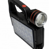 Ліхтар Multifuctional ручний світлодіодний XG-152 Подвійний USB-вихід Ліхтарик акумуляторний 6 режимів сонячна панель