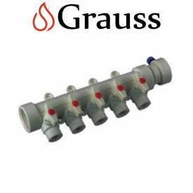 Grauss Колектор на 5 виходів із кульовим перекриттям (40x20) Німеччина