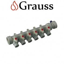 Grauss Коллектор на 6 выходов с шаровым перекрытием (40x20) Германия