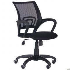 Кресло офисное AMF Веб с сетчатой спинкой черное Винница