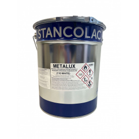 Металюкс Нітро Фарба по металу швидкосохнуча антикорозійна Stancolac заводське відро 20 кг біла