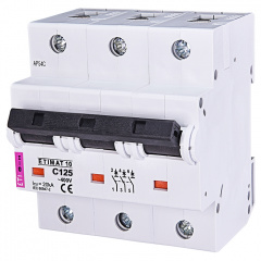 Автоматичний вимикач ETIMAT10 3p З 125A (15kA) ETI Рівне