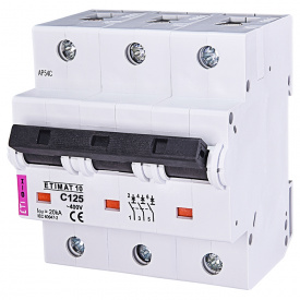 Автоматический выключатель ETIMAT10 3p С 125A (15kA) ETI