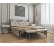 Ліжко Метал-Дизайн Стелла 1900(2000)х1800 мм чорний оксамит