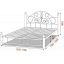 Кровать Металл-Дизайн Анжелика на деревянных ногах 1900(2000)х1600 мм черный бархат Киев