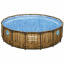 Каркасный бассейн Bestway Дерево 56725 (488х122 см) с картриджным фильтром, лестницей и тентом Винница