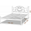 Кровать Металл-Дизайн Франческа 1900(2000)х1600 мм черный бархат Киев