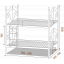 Кровать 2 яруса Металл-Дизайн Диана 1900(2000)х800 мм черный бархат/черный Киев