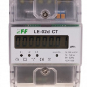 Трехфазный счетчик энергопотребления F&F LE-02D-CT 3х230/400В 3х5А