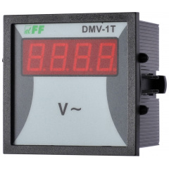 Однофазный щитовой вольтметр F&F DMV-1T 100-265В AC Житомир