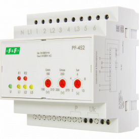 Автоматический переключатель фаз F&F PF-452 3х400В+N 16А
