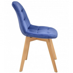 Мягкий стул обеденный SDM Лорена синий на буковых ножках Черкассы
