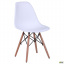 Пластиковий стілець білий Тауер Вуд-Wood 82х46х42 см обідній дерев'яні ніжки Лофт Тернопіль