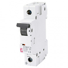 Автоматичний вимикач ETIMAT 10 1p C 63A DC ETI Свеса