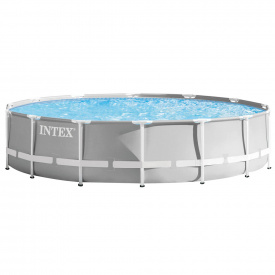Каркасний басейн Intex 26726 Premium 457х122 см з картриджним фільтром, сходами та тентом