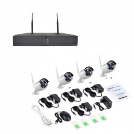 Комплект WiFi IP видеонаблюдения беспроводной DVR 5G 8806IL3-4 KIT 4ch метал HD набор на 4 камеры с регистратором