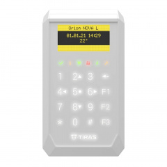 Сенсорна клавіатура Tiras Technologies K-PAD OLED+ (white) для керування охоронною системою Orion NOVA II Львів