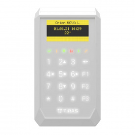 Сенсорная клавиатура Tiras Technologies K-PAD OLED+ (white) для управления охранной системой Orion NOVA II