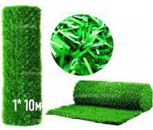Штучний зелений паркан Green mix трава 1х10