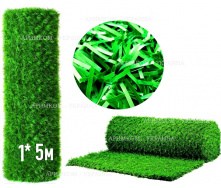 Штучний зелений паркан Green mix трава 1х5