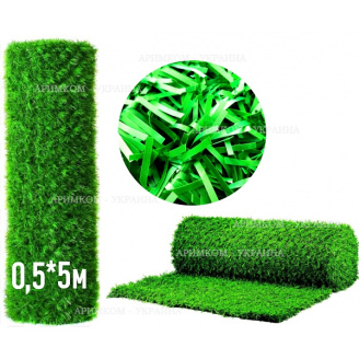 Забор Green mix зеленая трава 0,5х5