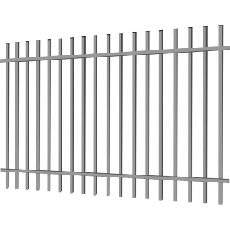 Металевий паркан Дзен стандарт 2.5х2 із профільної труби