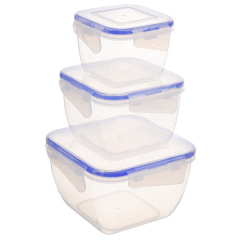 Набір квадратних контейнерів для харчових продуктів 3в1 Альона 167050 Житомир