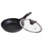 Сковорода с крышкой Kamille d-20 см Black marble КМ-4100 Житомир