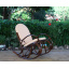 Плетене крісло-гойдалка Олімп ЧФлі з ротанга з м'якими подушками Ужгород