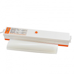Побутовий вакуумний пакувальник Freshpack Pro 10 пакетів White-Orange (3_00738) Лозова
