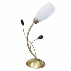 Настольная лампа флористика декоративная Brille 60W LK-170 Бронзовый Полтава