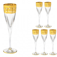 Набор бокалов для шампанского Lora Бесцветный H70-039 170ml Слов'янськ