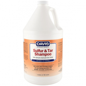 Шампунь с серой и дегтем для собак Davis Sulfur & Tar Shampoo 3,8 л (87717907259)