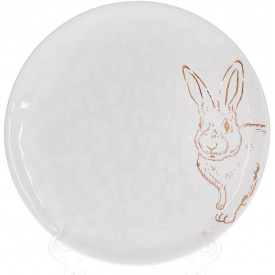 Десертные тарелки 21х21х2см White-Gold Bunny Bona DP118446