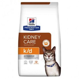 Лечебный корм Hill's PD k/d Kidney Care с курицей для кошек при почечной и/или сердечной недостаточности 3 кг (052742043760)
