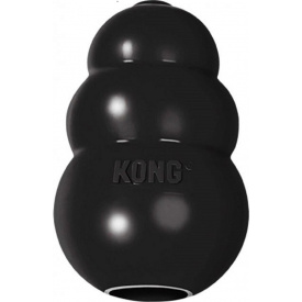 Игрушка для собак больших и гигантских пород KONG Extreme суперпрочная груша-кормушка XXL 15x9.5x6.5 см Черный (035585111421)