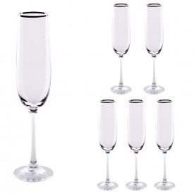 Набор бокалов для шампанского Lora Бесцветный H80-046 190ml