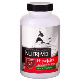 Добавка Nutri-Vet Hip&Joint Extra 2 уровень хондроитин-глюкозамин для связок и суставов с МСМ для собак 120 табл (669125666647)