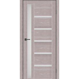 Дверное полотно MS Doors ORLEAN 90см дуб серый стекло сатин