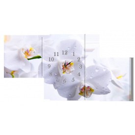 Настенные часы Декор Карпаты s182T Орхидея Серый (wYXH45400)